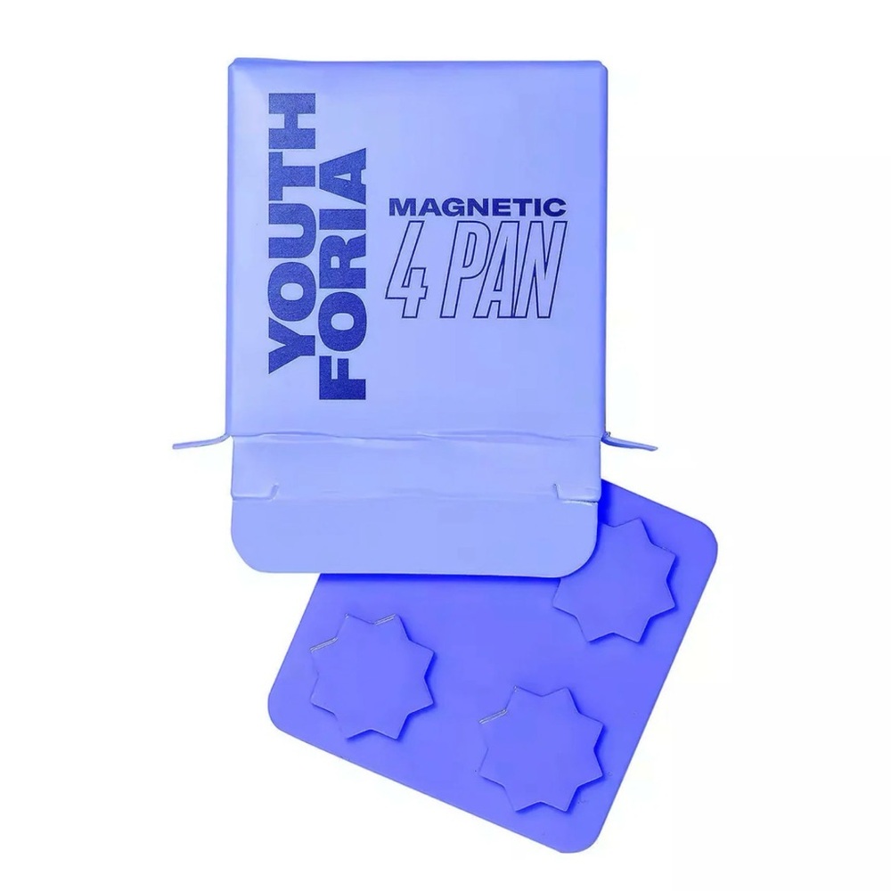 Youthforia‎ Purple Magnetic 4-Pan Makeup Palette | Refillable Custom Compact
